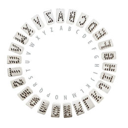Produktbild von Breker Tierkennzeichnung Alphabet A-Z aus Edelstahl in Silber 5 mm