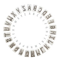 Produktbild von Breker Tierkennzeichnung Alphabet A-Z aus Edelstahl in Silber 5 mm