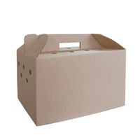 Produktbild von Breker Tiertransportbox für Kleintiere aus Pappe Braun 32 x 24 x 20 cm