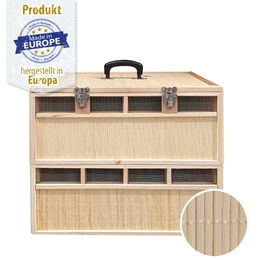 Produktbild von Breker Transportbox aus Bambus für Tauben Wachteln und Meerschweinchen Größe S