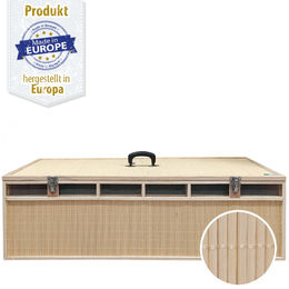 Produktbild von Breker Transportkorb aus Bambus mit 6 Abteilungen in Beige für Hühner und Tauben