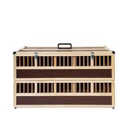 Breker Transportkorb aus Holz für Geflügel wie Huhn Ente Taube und Wachtel in Braun – Bild 1 von 6