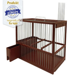 Breker Vogel Transportkäfig aus Kunststoff Braun 23,5 x 20 x 13,5 cm – Bild 1 von 5