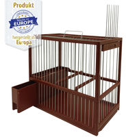 Produktbild von Breker Vogel Transportkäfig aus Kunststoff Braun 23,5 x 20 x 13,5 cm