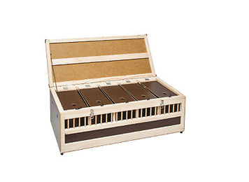 Breker Vogelkäfig aus Holz für Tauben und Hühner in Natur Braun – Bild 1 von 2