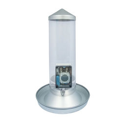 Breker Vollautomatischer Hühner Futterautomat Standgerät aus Kunststoff 12 kg Silber – Bild 1 von 3