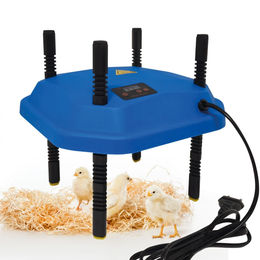 Produktbild von Breker Wärmeplatte mit Thermostat für Küken aus Kunststoff Blau 30 x 30 cm