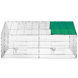 Breker Wiesenkäfig für Kaninchen aus Metall in Grün 180 cm – Bild 1 von 3