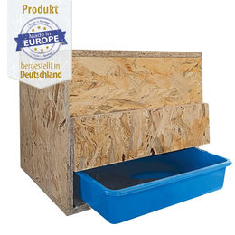 Breker Wurfkiste aus Holz für Kaninchen, Meerschweinchen, Chinchilla und Degu in Braun – Bild 1 von 6