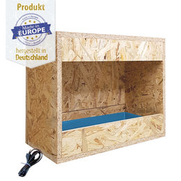 Breker Wurfkiste aus Holz mit Heizung für Kaninchen in Natur Braun – Bild 1 von 7