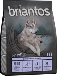Produktbild von Briantos Adult Hundefutter Ente Getreidefrei Kroketten 1 kg - 1 kg