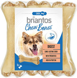 Produktbild von Briantos Chew Bones Digest Kauknochen mit Rind und Präbiotika getreidefrei 330 g