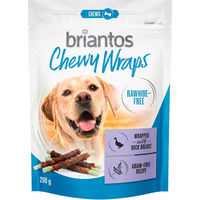 Produktbild von Briantos Chewy Wraps Kausnack für Hunde Ente und Huhn getreidefrei 400 g - 2 x 200 g