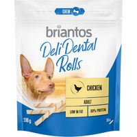 Produktbild von Briantos Deli Rolls Dental Zahnpflege-Snack für Hunde mit Huhn und Rind 2 x 190 g - 2 x 190 g