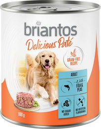 Produktbild von Briantos Delicious Paté Adult Fisch Getreidefrei 6 x 800 g - 6 x 800 g