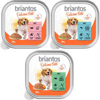 Produktbild von Briantos Delicious Paté Adult Mix Fisch Lamm & Rind Getreidefrei 9 x 300 g