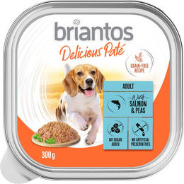 Produktbild von Briantos Delicious Paté Fisch mit Erbsen getreidefrei für erwachsene Katzen 9 x 300 g - 9 x 300 g