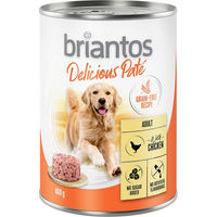Produktbild von Briantos Delicious Paté Huhn Getreidefrei Adult 6 x 400 g - 6 x 400 g