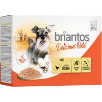 Produktbild von Briantos Delicious Paté Huhn Getreidefrei Ohne Zucker Adult 12 x 100 g - 12 x 100 g