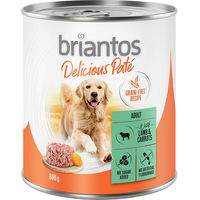 Produktbild von Briantos Delicious Paté Lamm und Karotten Getreidefrei Adult 24 x 800 g - 24 x 800 g