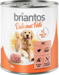 Produktbild von Briantos Delicious Paté Pute Adult Getreidefrei 24 x 800 g - 24 x 800 g