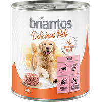 Produktbild von Briantos Delicious Paté Rind Adult Getreidefrei 24 x 800 g - 24 x 800 g