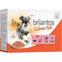 Produktbild von Briantos Delicious Paté Rind Getreidefrei Hund Adult 12 x 100 g - 12 x 100 g