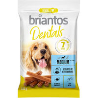 Produktbild von Briantos Dental Zahnpflege-Snacks für Hunde Medium ohne Zucker 120g