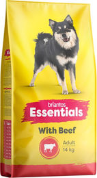 Produktbild von Briantos Essentials Adult Hundefutter mit Rind und Lachs für Haut & Fell 14 kg