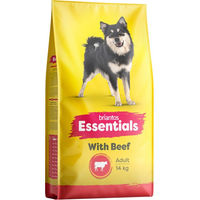Produktbild von Briantos Essentials Adult Hundefutter mit Rind und Lachs für Haut & Fell 14 kg