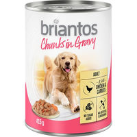 Produktbild von Briantos Hundefutter Adult Chunks in Gravy Huhn und Karotten 24 x 415 g