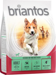Produktbild von Briantos Hundefutter Adult Lamm & Reis ohne Farb- und Aromastoffe 1 kg - 4 x 1 kg