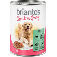 Produktbild von Briantos Hundefutter Stückchen in Sauce Lamm 24 x 415 g Adult ohne Zucker und Konservierungsstoffe - 24 x 415 g