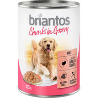 Produktbild von Briantos Hundefutter Stückchen in Sauce Pute und Karotten Adult 24 x 415 g - 24 x 415 g