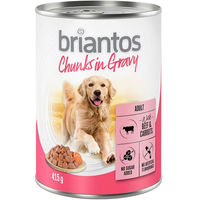 Produktbild von Briantos Hundefutter Stückchen in Sauce Rind und Karotten Adult 24 x 415 g - 24 x 415 g