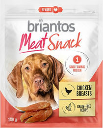 Produktbild von Briantos Hundeschleckerei Trockenfleisch Huhn getreidefrei und monoprotein 2 x 180 g - 2 x 180 g