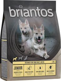 Produktbild von Briantos Junior Hundefutter Huhn Getreidefrei Kroketten 1 kg - 4 x 1 kg