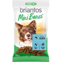 Produktbild von Briantos Mini Bones Belohnungssnack für Hunde mit Lachs ohne Zucker und Farbstoffe 400 g - 2 x 200 g