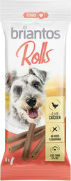 Produktbild von Briantos Rolls Belohnungssnack für Hunde Huhn ohne Farb- und Aromastoffe 4 x 65 g - 4 x 65 g
