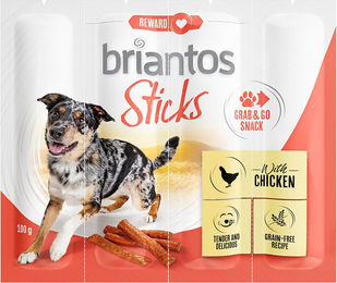 Produktbild von Briantos Sticks Grab&Go Hundesnack Huhn getreidefrei und ohne Zucker 100 g