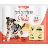 Produktbild von Briantos Sticks Grab&Go Hundesnack Huhn getreidefrei und ohne Zucker 100 g