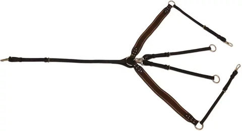Produktbild von Bricole Reiten elastisches HFI Sattelzubehör aus Leder für Ponys in Schwarz oder Braun