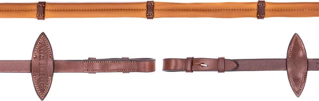 Produktbild von Bridlery Lederzügel für Warmblut in Braun