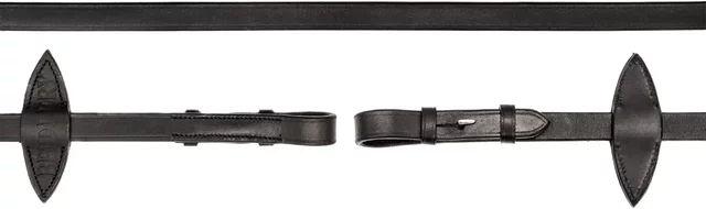 Produktbild von Bridlery Lederzügel mit Riegel für Pferde in Schwarz