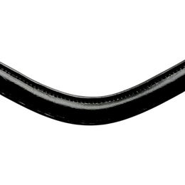 Bridlery Pony Stirnriemen aus Leder in Schwarz – Bild 1 von 4