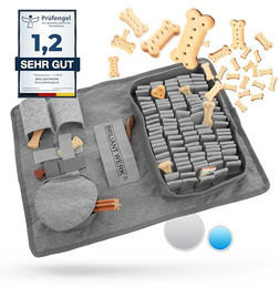 Briliantwerk Schnüffelteppich Hund Intelligenzspielzeug aus Oxford-Gewebe Grau – Bild 1 von 13