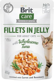 BRIT Care Adult Katzen Nassfutter Filets in Gelee mit Thunfisch, getreidefrei und glutenfrei, 24 x 85 g - 24 x 85 g – Bild 1 von 2