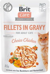 Brit Care Cat Adult Katzen Nassfutter Stückchen in Soße Huhn Getreidefrei Hypoallergen 24 x 85 g - 24 x 85 g – Bild 1 von 2