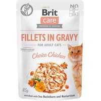 Produktbild von Brit Care Cat Adult Katzen Nassfutter Stückchen in Soße Huhn Getreidefrei Hypoallergen 24 x 85 g - 24 x 85 g