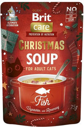Produktbild von BRIT Care Cat Christmas Soup Katzen Futter mit Lachs und Huhn in Sauce 75 g